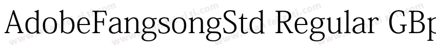 AdobeFangsongStd Regular GBpc EUC H字体转换